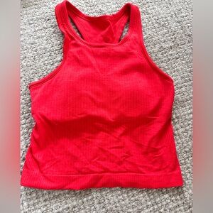 Lululemon Ebb to street cropped racer back tank. Size 6.